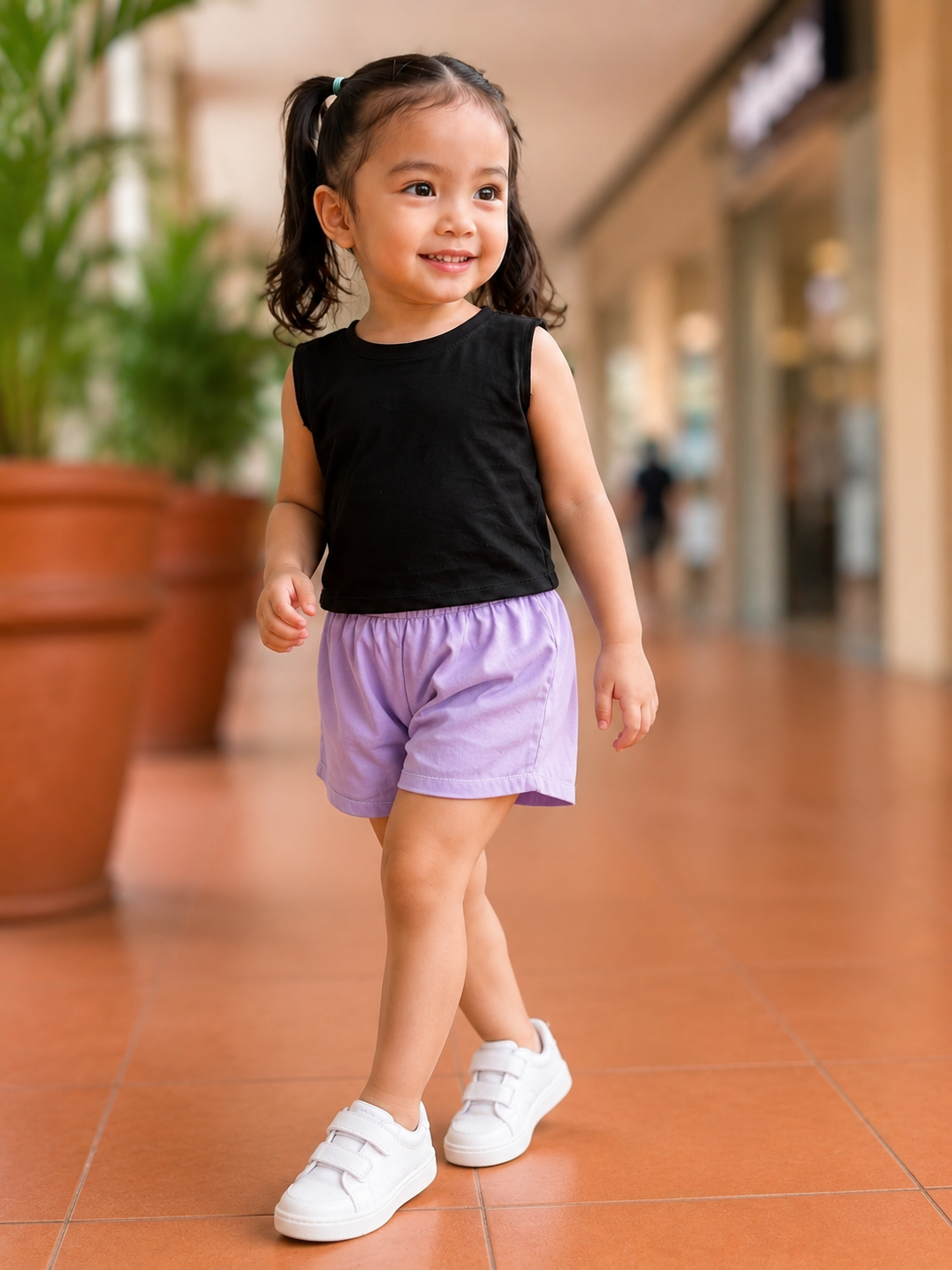 XDM-Kids Comfy Set | Cotton Spandex Top + Cotton Linen Shorts