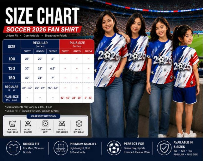 XDM-2026 Kids Soccer Jersey | Polydex Fabric |Football Fan Shirt | Soft, Lightweight & Breathable