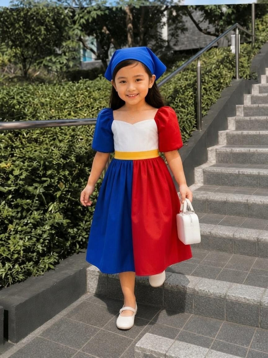 XDM Kids Filipiniana Dress & Matching Boys Filipino Coordinates | Premium Collection | Perfect for Buwan ng Wika, School Programs & Cultural Events