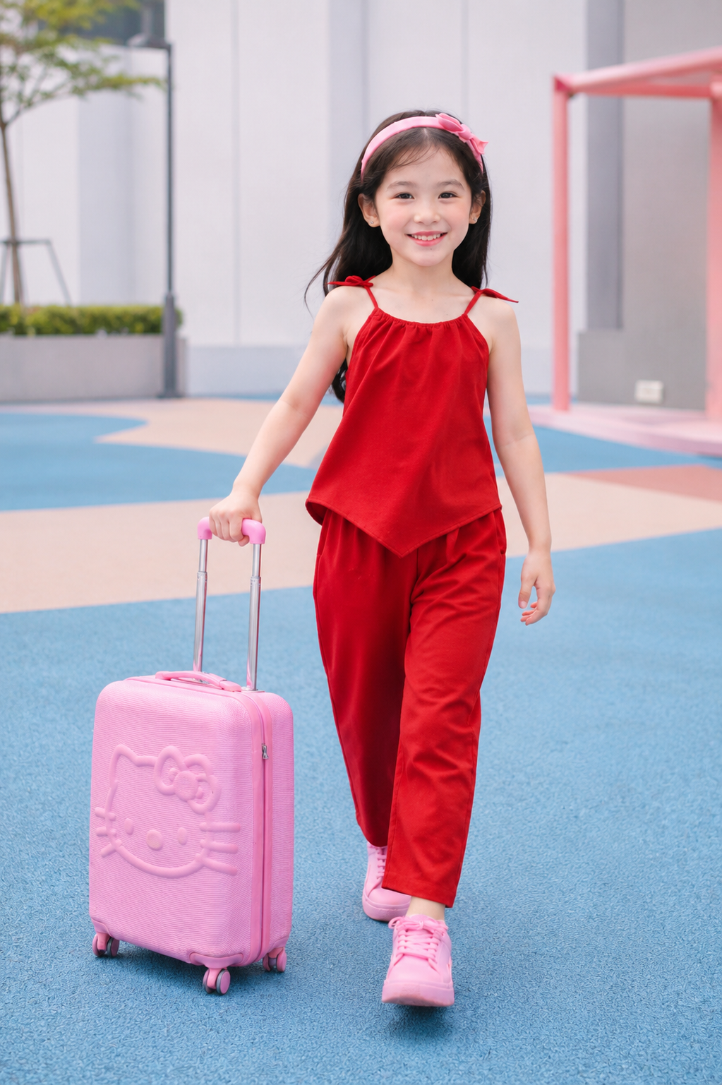 XDM - Best Seller Cotton Linen Terno Set for Kids