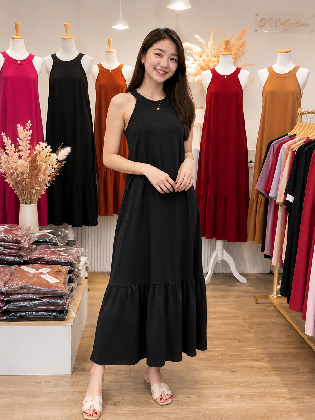 XDM FITS-Premium Challis Maxi Dress for regular size
