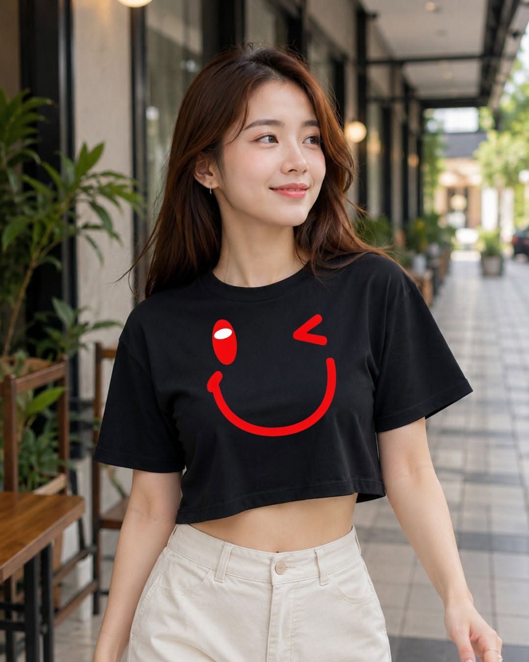 XDM-Premium Thick Cotton Cropped Tee – Soft, Comfy & Trendy Everyday Wear