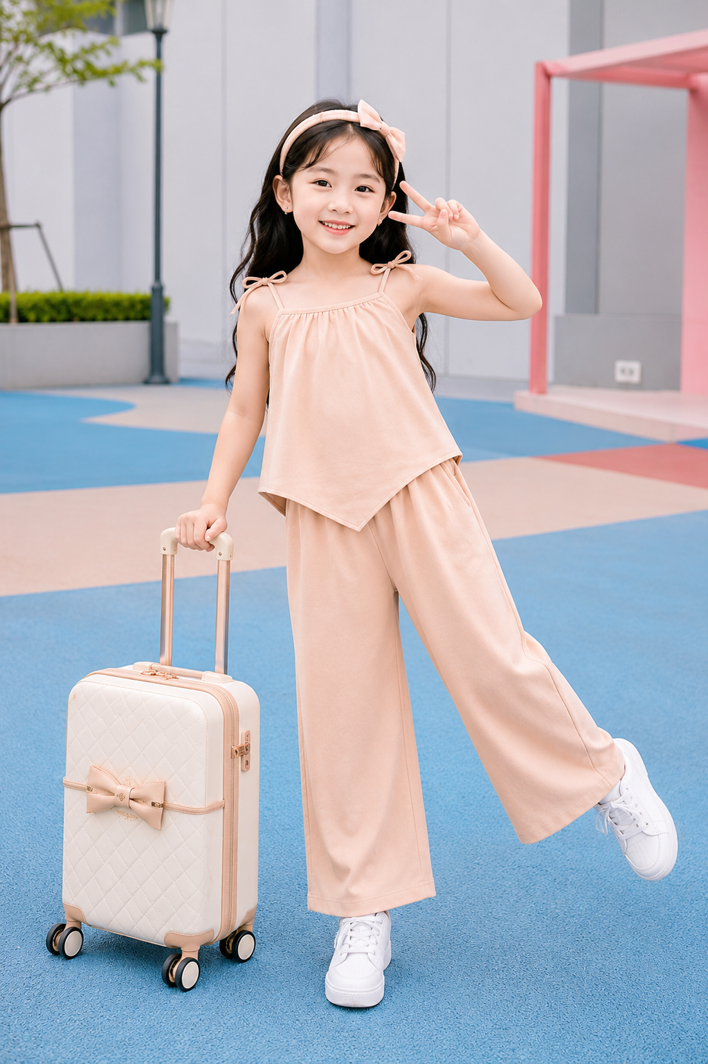 XDM - Best Seller Cotton Linen Terno Set for Kids