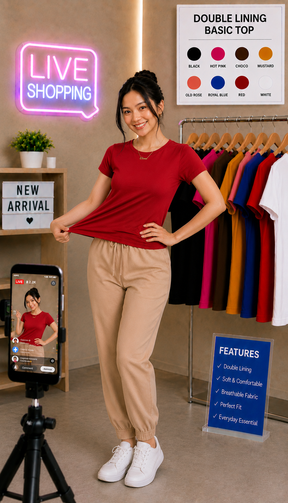 XDM-Double Lining Basic Top