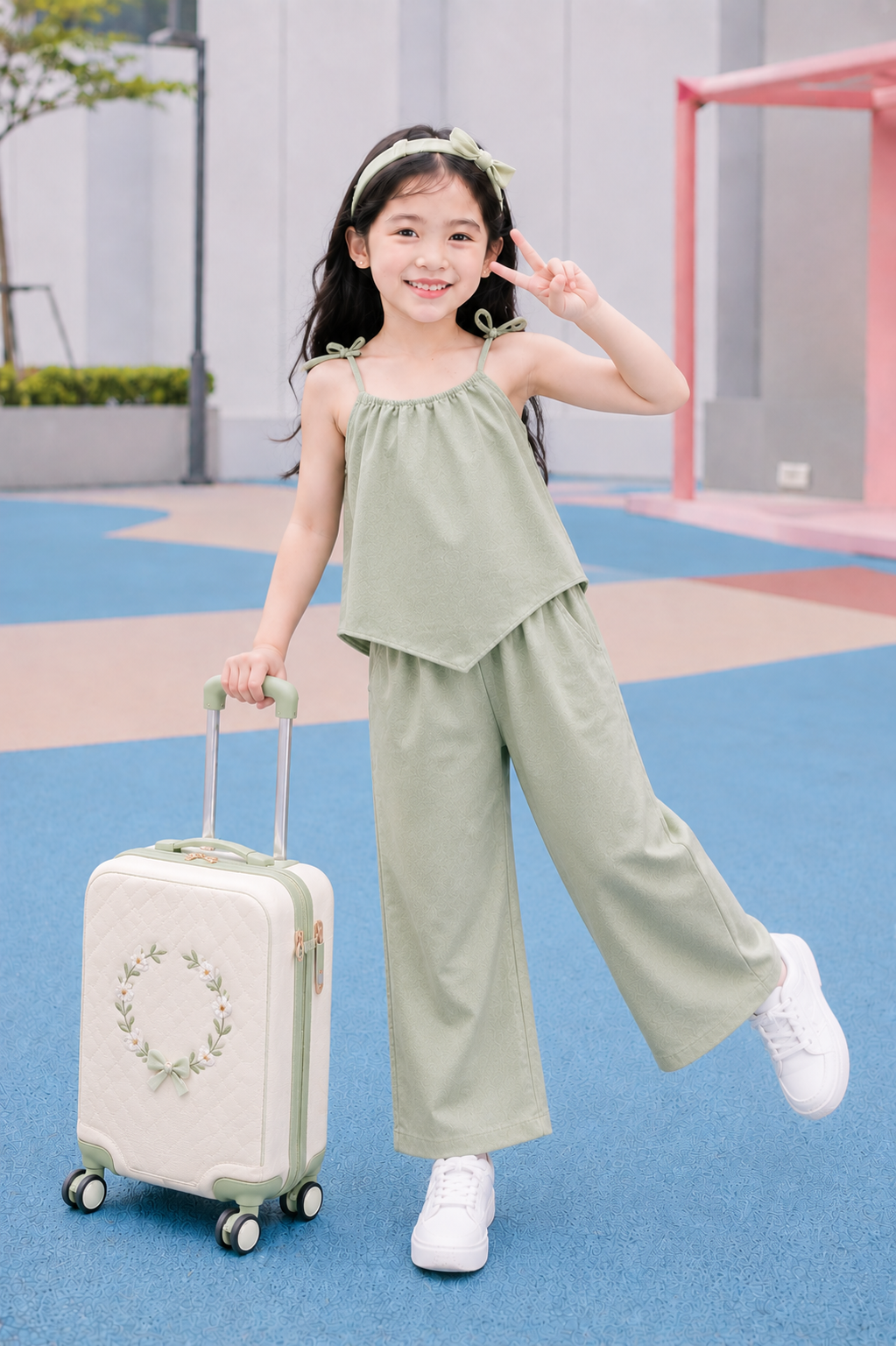 XDM - Best Seller Cotton Linen Terno Set for Kids