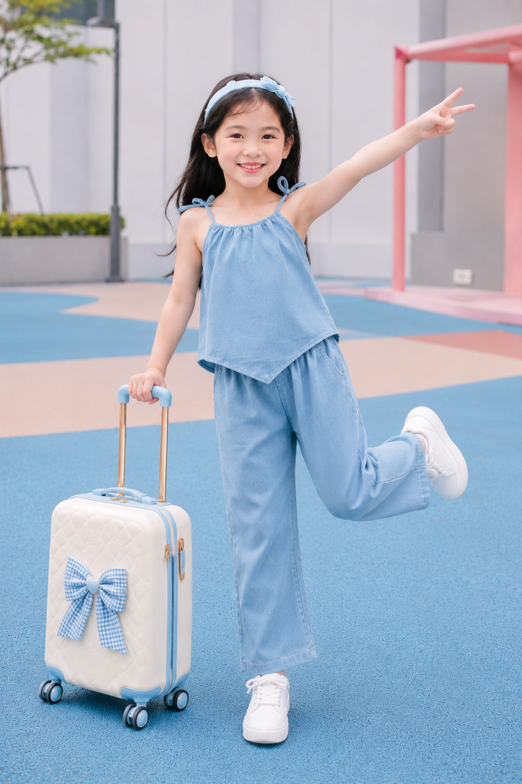XDM - Best Seller Cotton Linen Terno Set for Kids