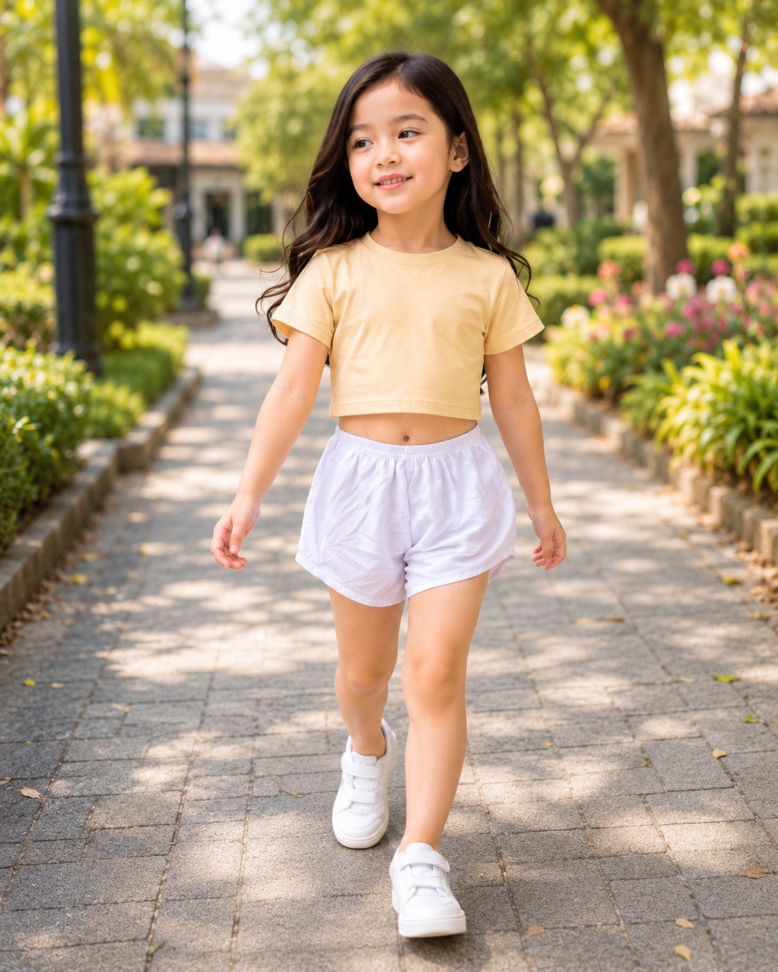 XDM-Cute & Comfy Kids Terno Set 💕 Crop Top + Shorts