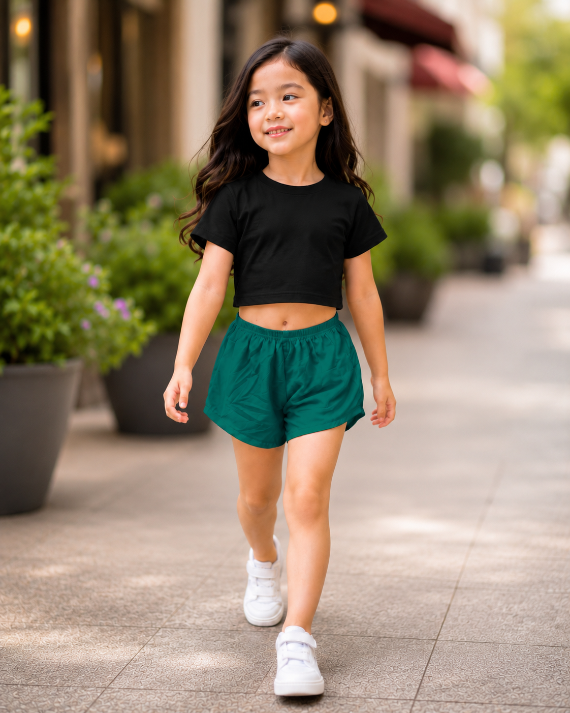 XDM-Cute & Comfy Kids Terno Set 💕 Crop Top + Shorts
