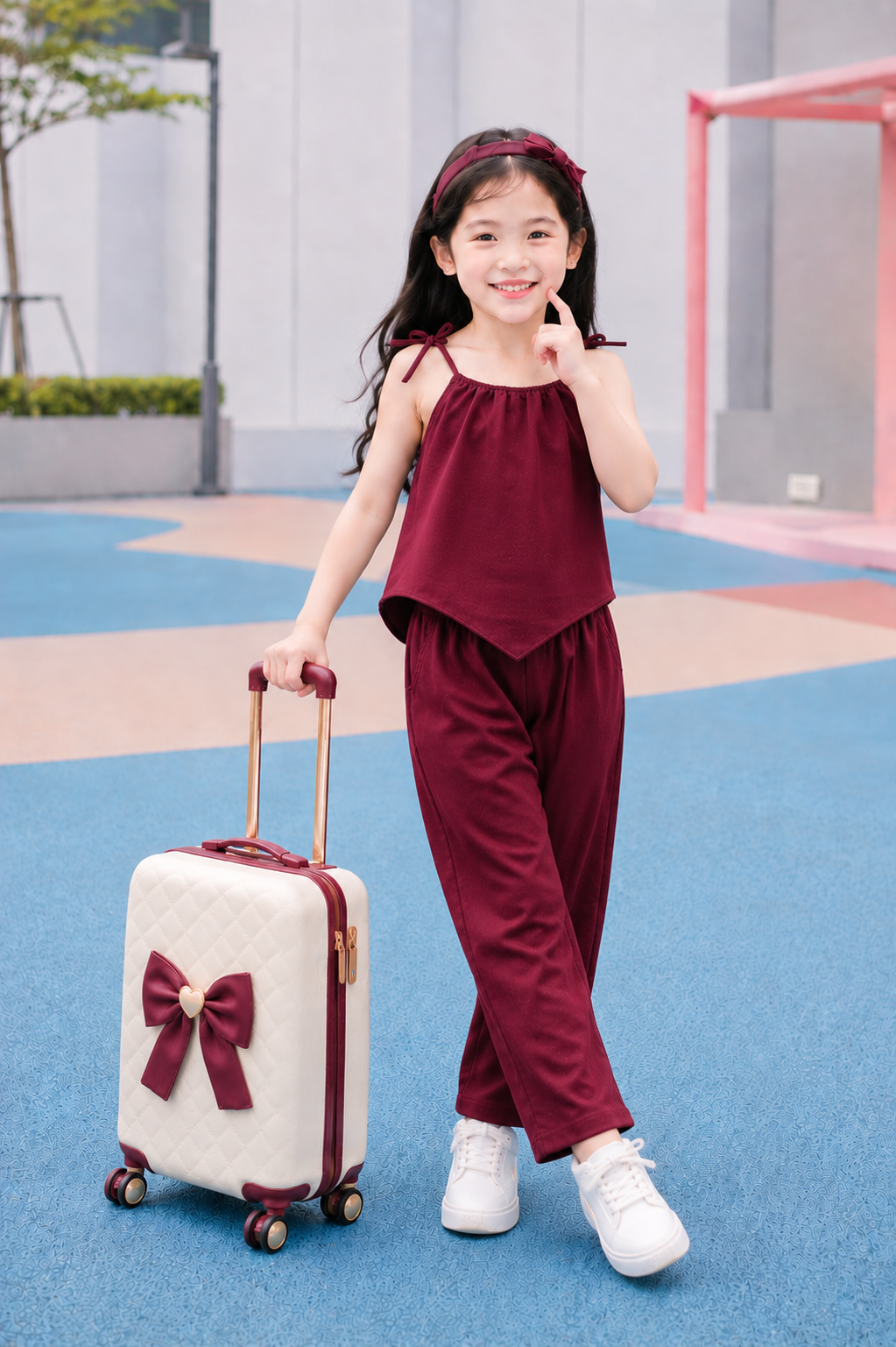 XDM - Best Seller Cotton Linen Terno Set for Kids