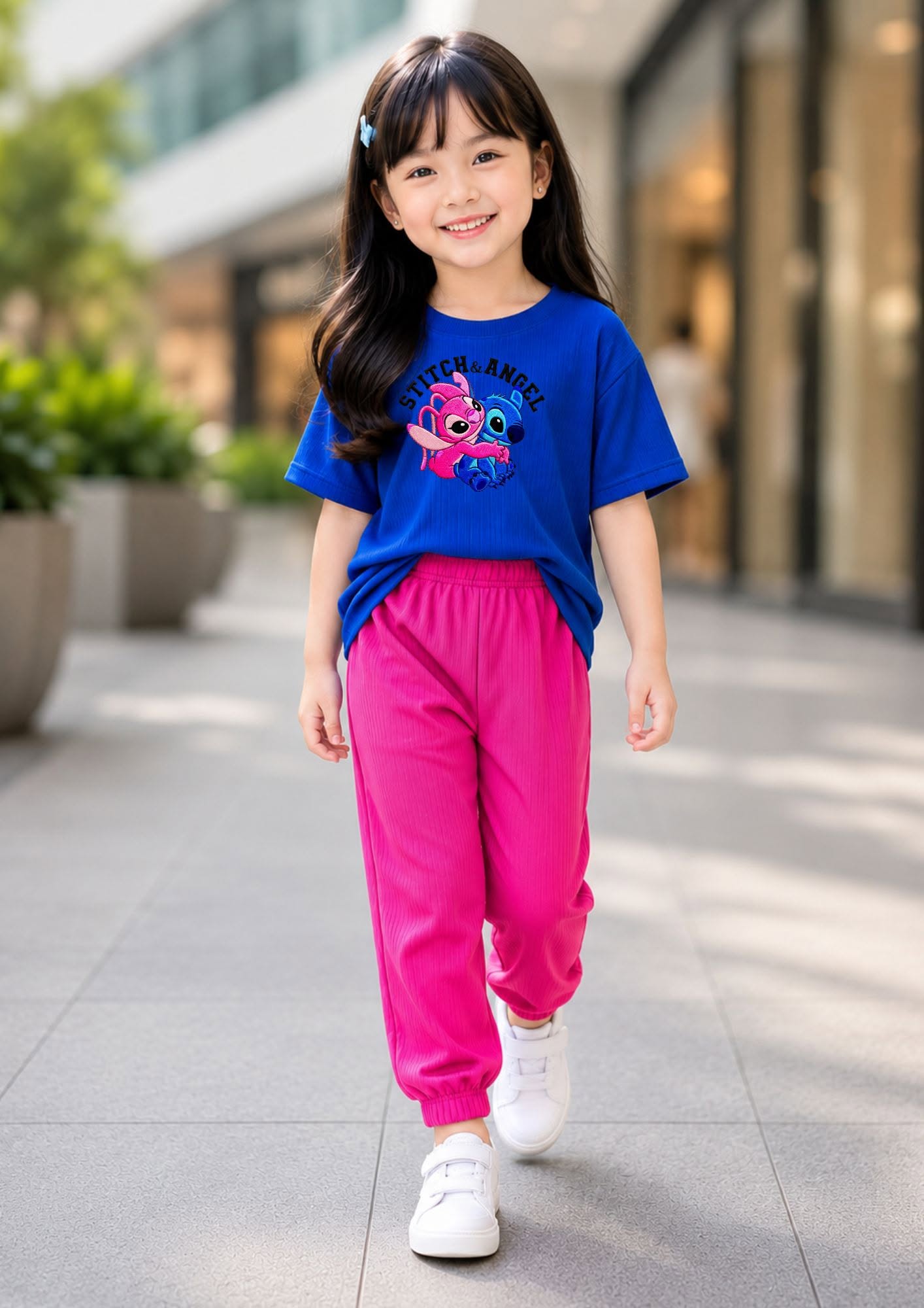 XDM-Kids Ribbed Cotton Knitted Terno Set | Soft Stretch Co-Ord Outfit with Ankle Cuffs | Best Fit for 5-8 Years Old