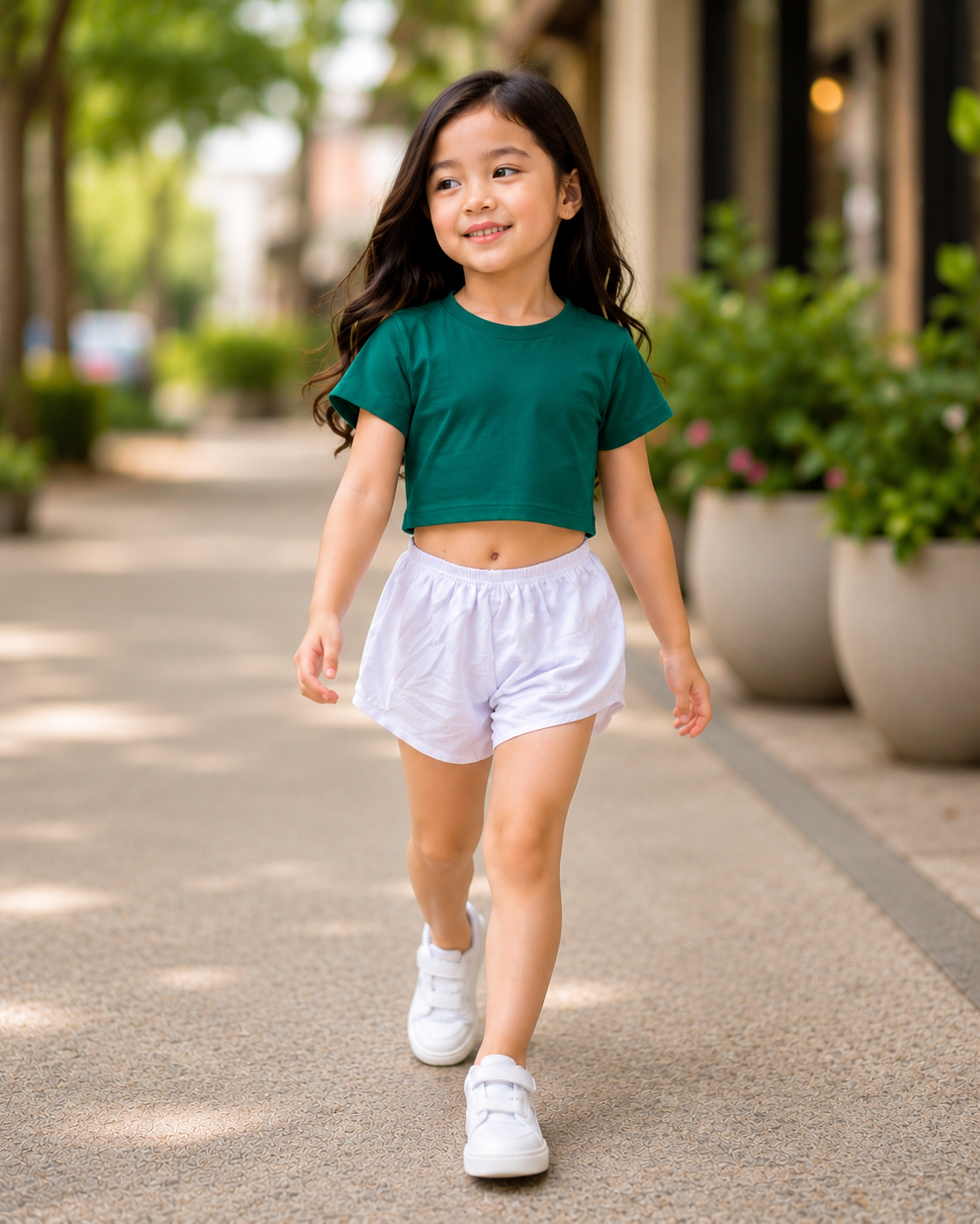 XDM-Cute & Comfy Kids Terno Set 💕 Crop Top + Shorts
