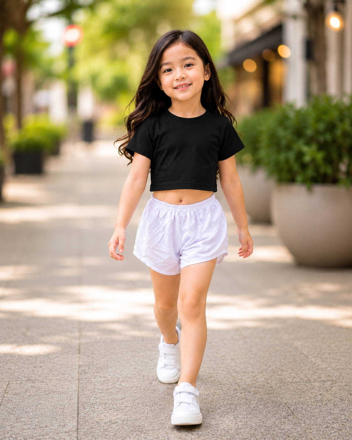 XDM-Cute & Comfy Kids Terno Set 💕 Crop Top + Shorts