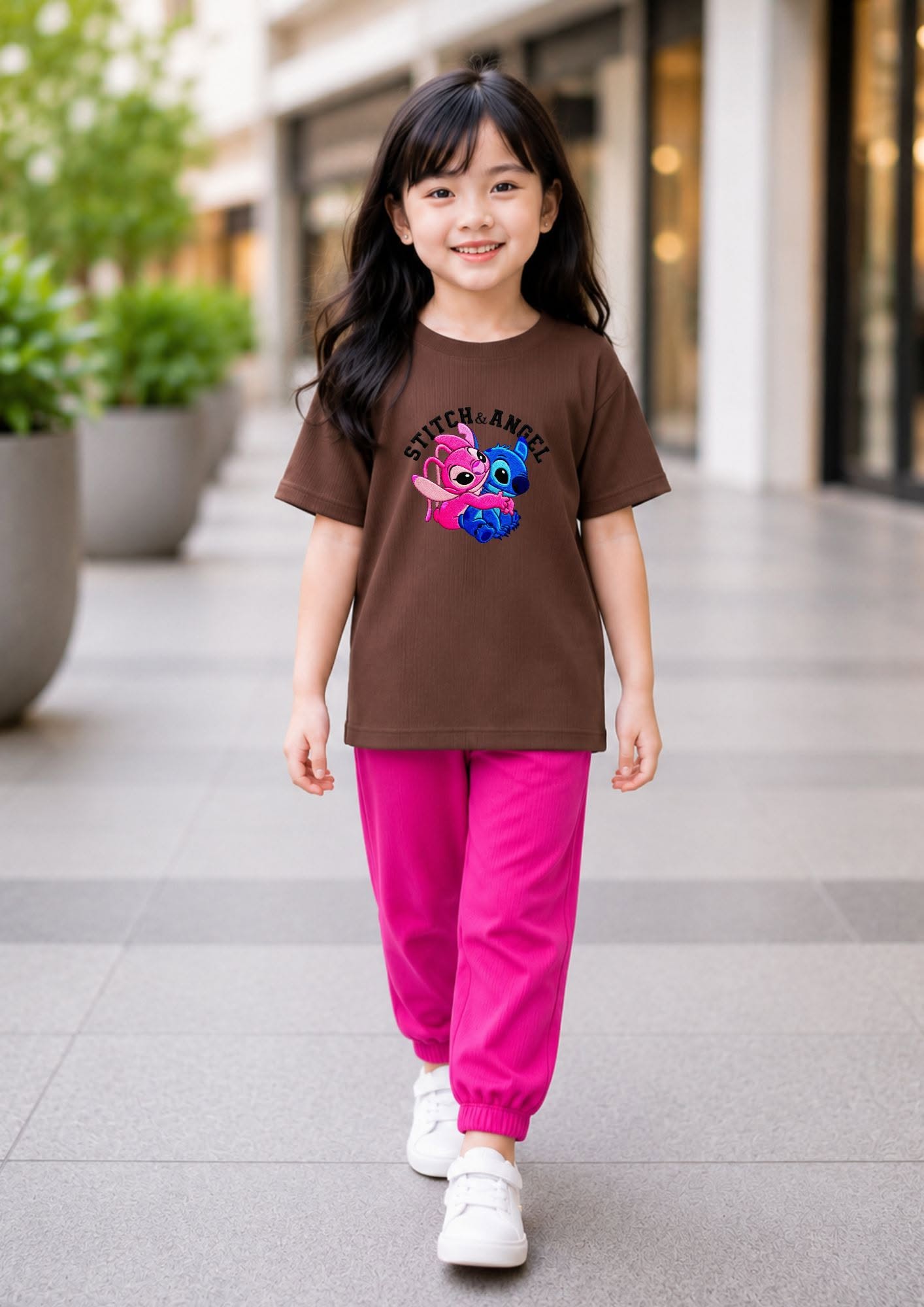 XDM-Kids Ribbed Cotton Knitted Terno Set | Soft Stretch Co-Ord Outfit with Ankle Cuffs | Best Fit for 5-8 Years Old