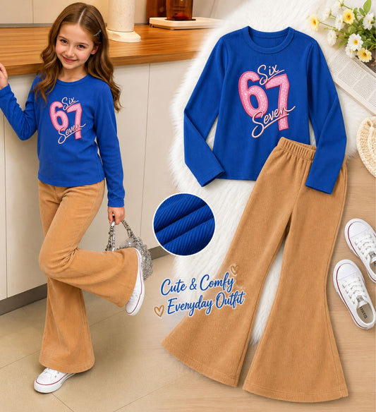 XDM-Mini Fashionista Long Sleeve & Flare Pants Set