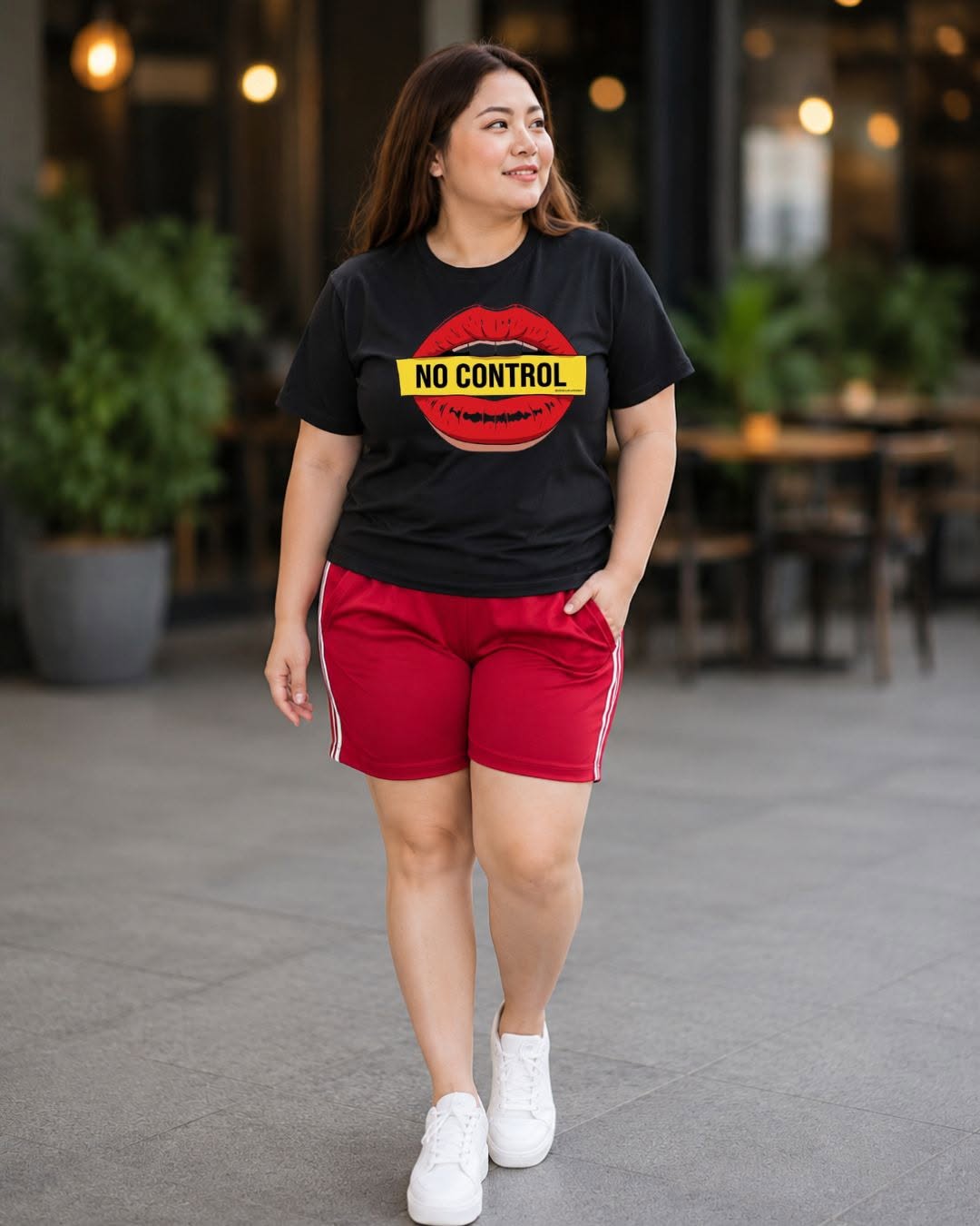 XDM-Korean-Inspired Plus Size Terno Set | Stretch Cotton Spandex Shirt + Premium Yonex Shorts
