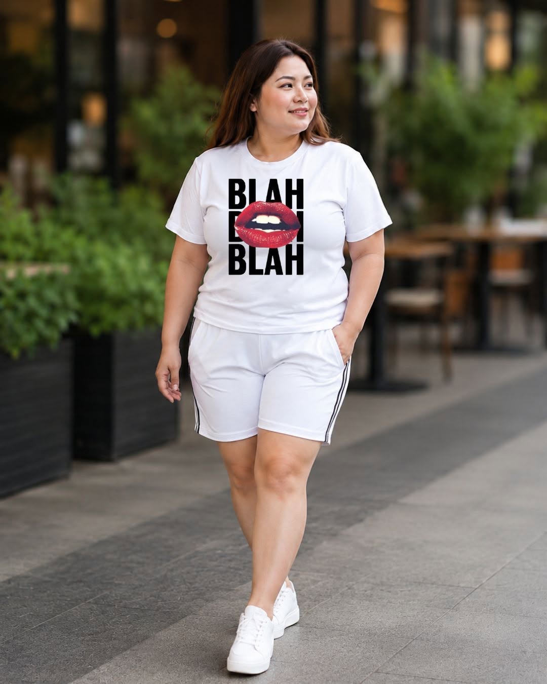 XDM-Korean-Inspired Plus Size Terno Set | Stretch Cotton Spandex Shirt + Premium Yonex Shorts