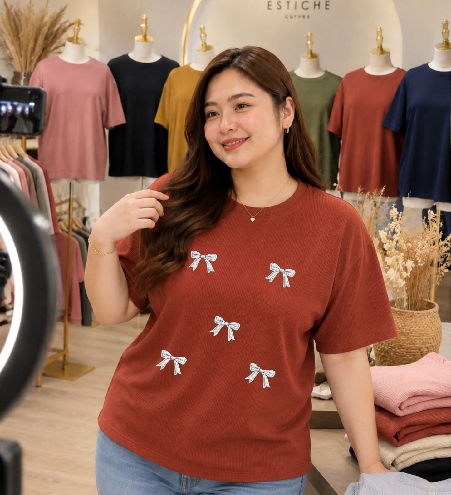 XDM FITS Waffle Basic Tee – Comfy & Sosyal Everyday Top (Regular & Plus Size)