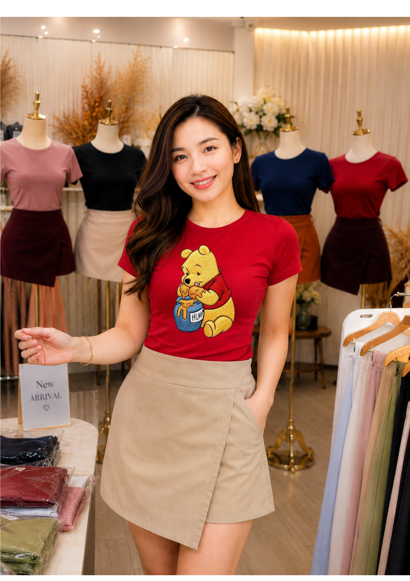 XDM-Korean-Inspired Terno Set | Double-Lined Top & Linen Wrap Skort
