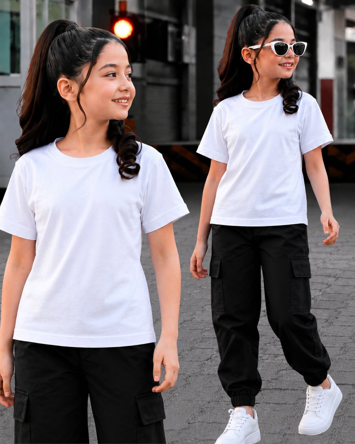 XDM-Elijah Kids Premium Cotton Terno Set | Makapal Cotton Shirt + Woven Cargo Jogger Pants