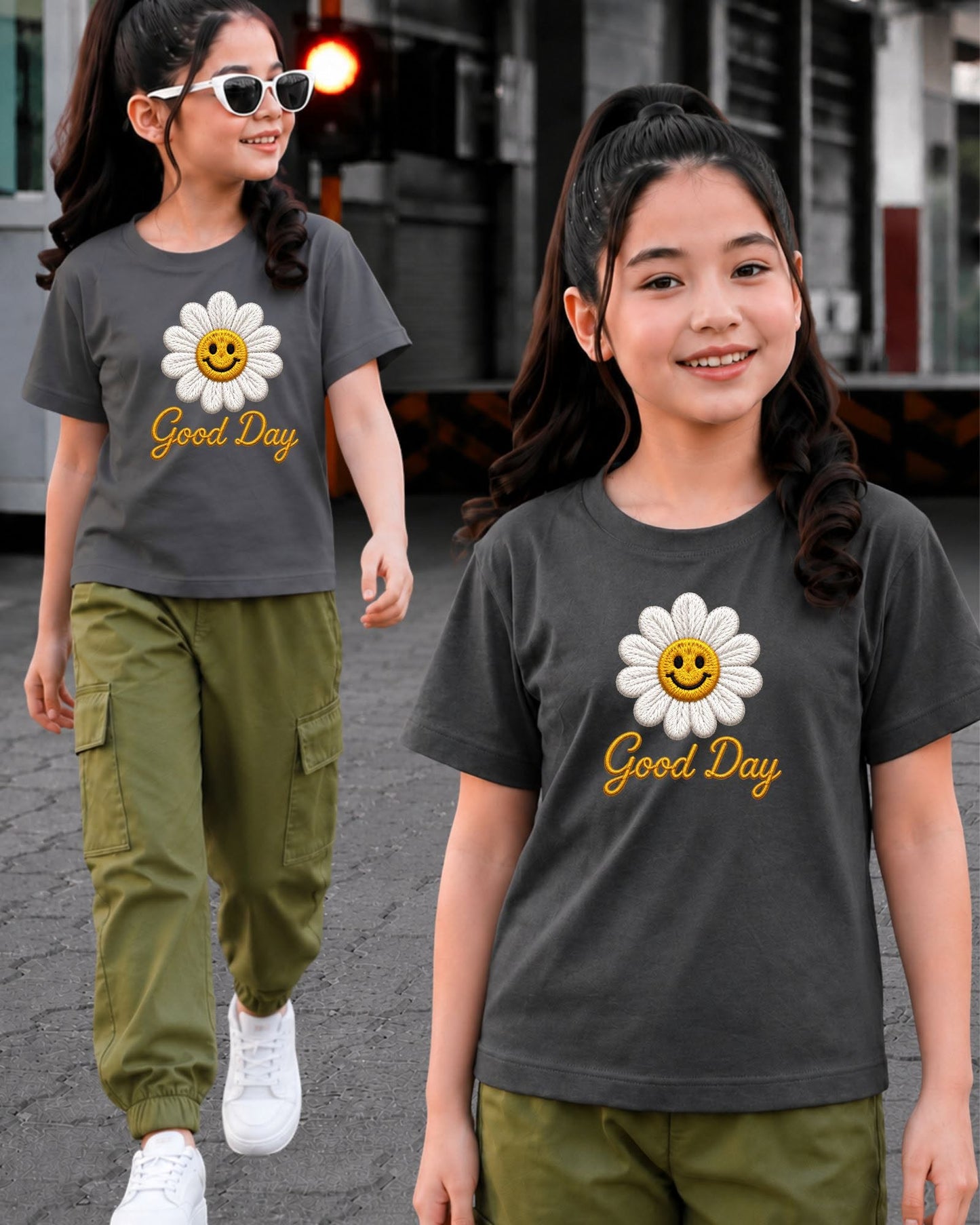 XDM-Elijah Kids Premium Cotton Terno Set | Makapal Cotton Shirt + Woven Cargo Jogger Pants