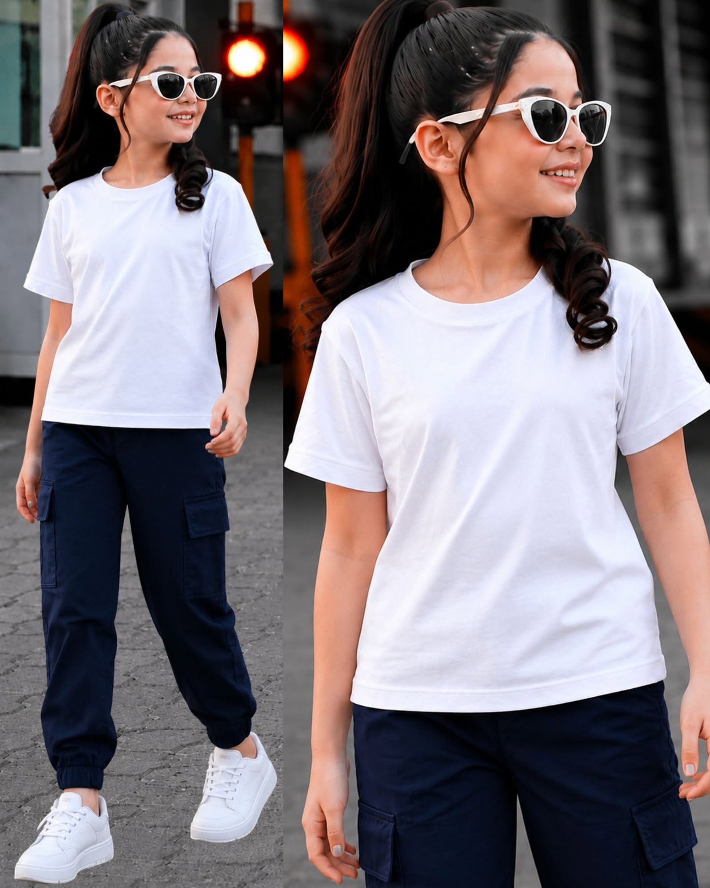 XDM-Elijah Kids Premium Cotton Terno Set | Makapal Cotton Shirt + Woven Cargo Jogger Pants