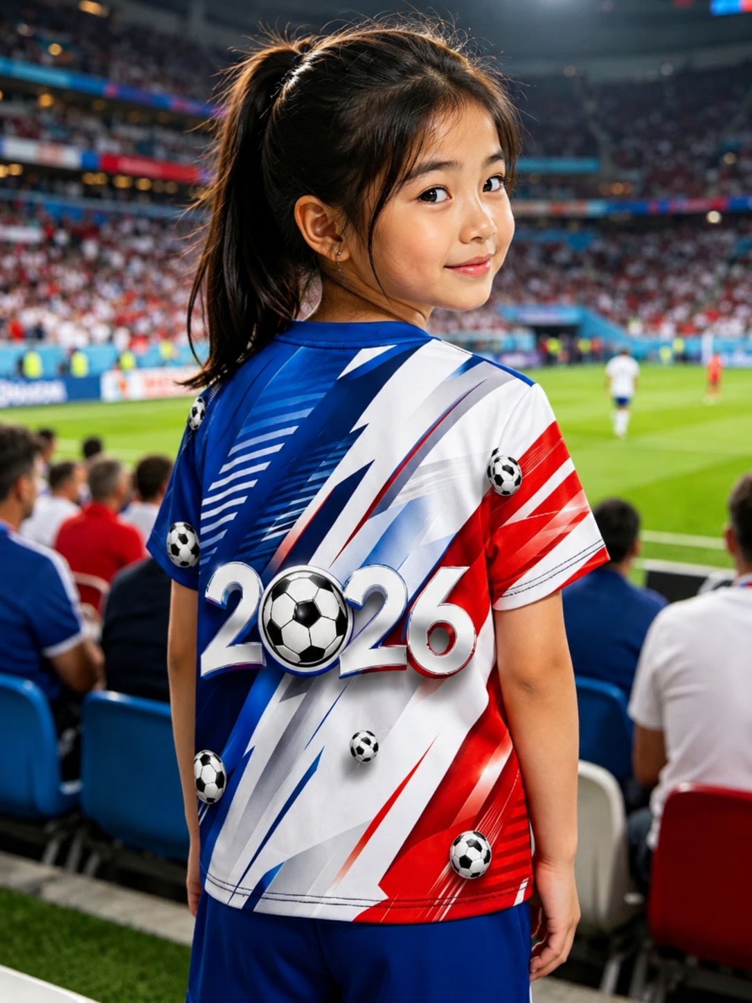 XDM-2026 Kids Soccer Jersey | Polydex Fabric |Football Fan Shirt | Soft, Lightweight & Breathable