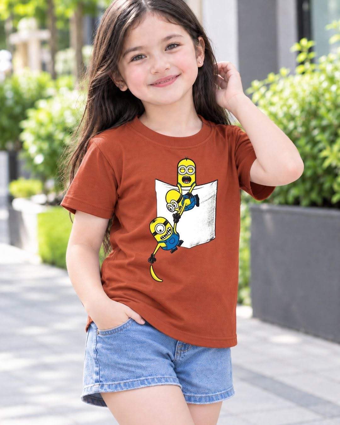 XDM-Kids Cotton Spandex Girls Basic Top  | Soft Stretchy Comfy Outfit | Buy 1 Take 2 Free
