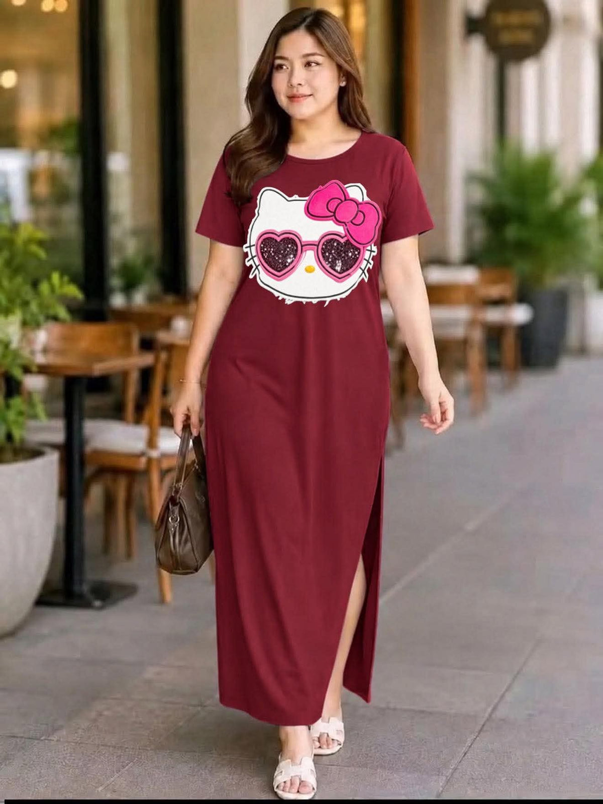 XDM-Serena Side Slit Maxi Plus Size