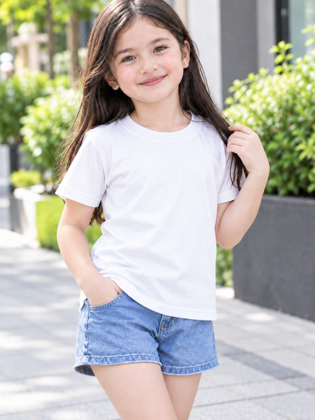 XDM-Kids Cotton Spandex Girls Basic Top  | Soft Stretchy Comfy Outfit | Buy 1 Take 2 Free