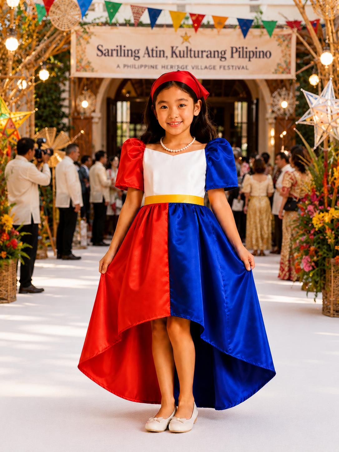 XDM Kids Filipiniana Dress & Matching Boys Filipino Coordinates | Premium Collection | Perfect for Buwan ng Wika, School Programs & Cultural Events