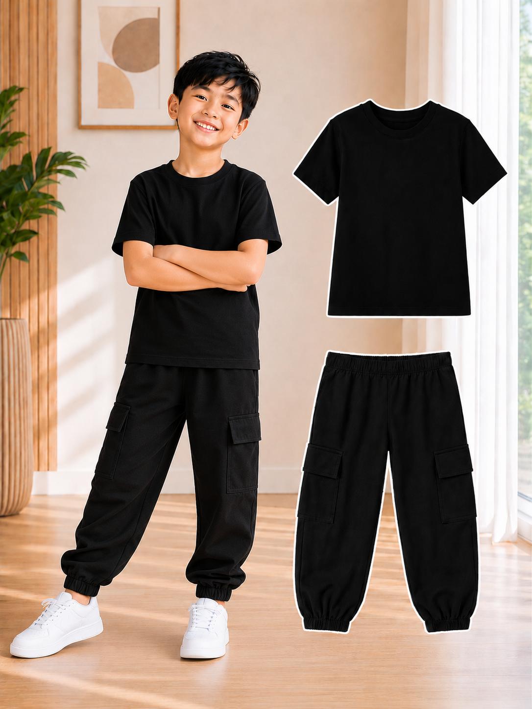 XDM-Kids Premium Cargo Pants Set for Boys |  Best fit for ages 2 - 8 YRS OLD