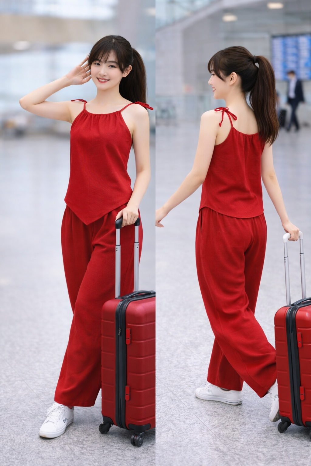 XDM-Airport OOTD Linen Set