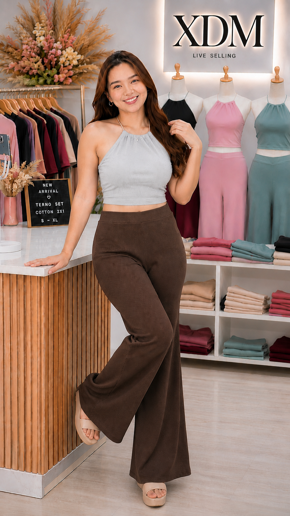 XDM-Premium Cotton Knitted Terno – Soft, Chic & Effortlessly Stylish-XS-SMALL