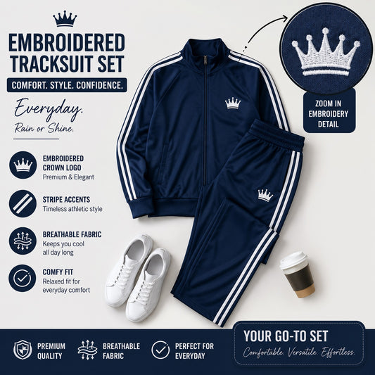 XDM-Premium Stripe Tracksuit Terno | Yonex Jersey Fabric | Custom Or Ready Made Embroidered Logo