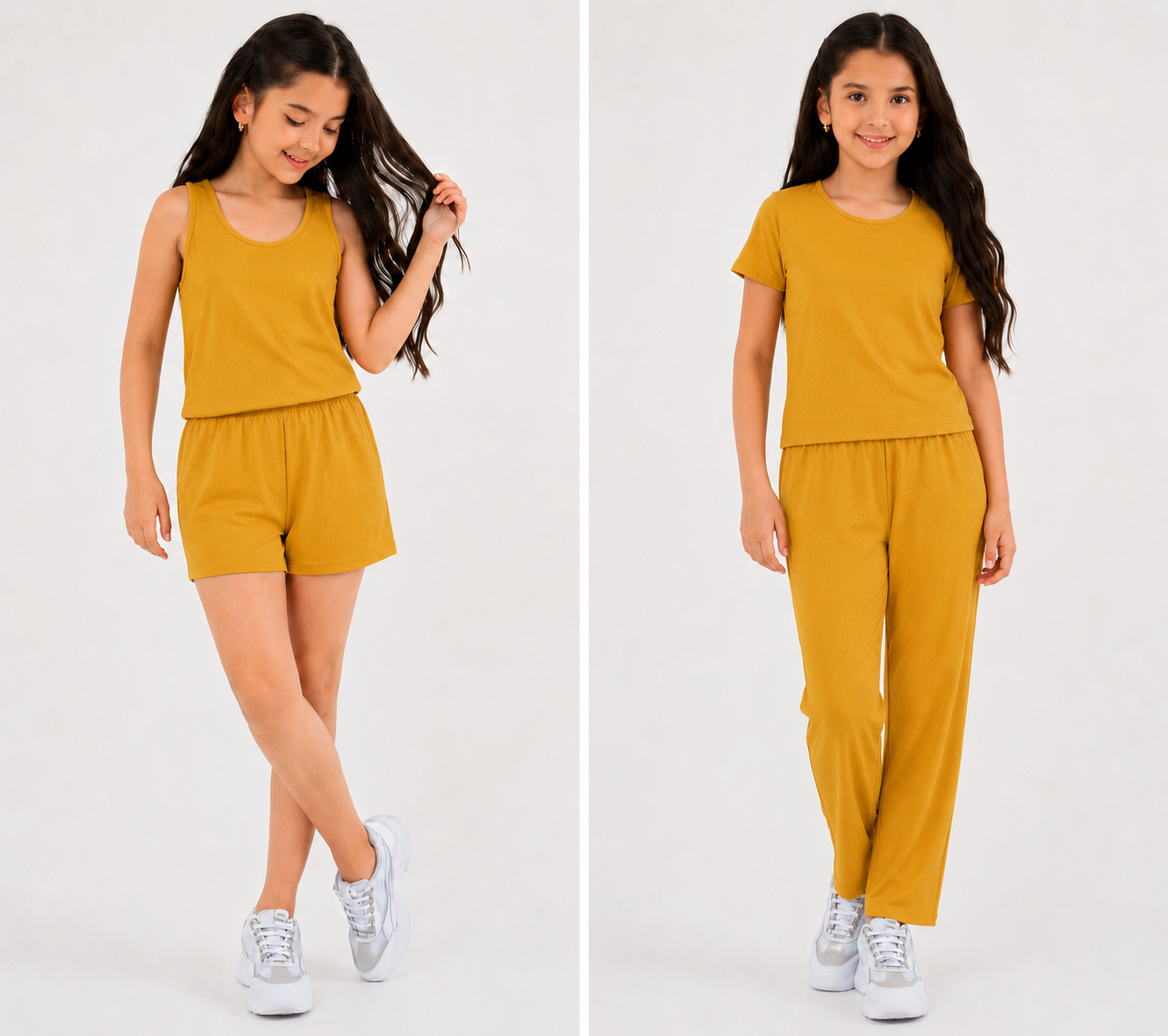 DM - 4-in-1 Sulit Pajama Set! Soft Cotton Spandex Sleepwear for Kids & Teens | Includes Sando, T-Shirt, Shorts & Pants |