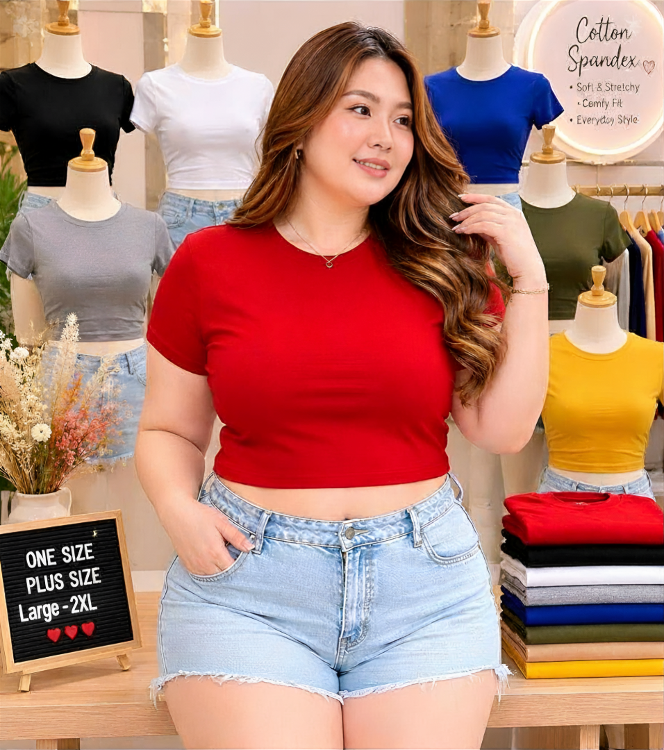 XDM-Sulit CurvyFit Basic Crop Top!